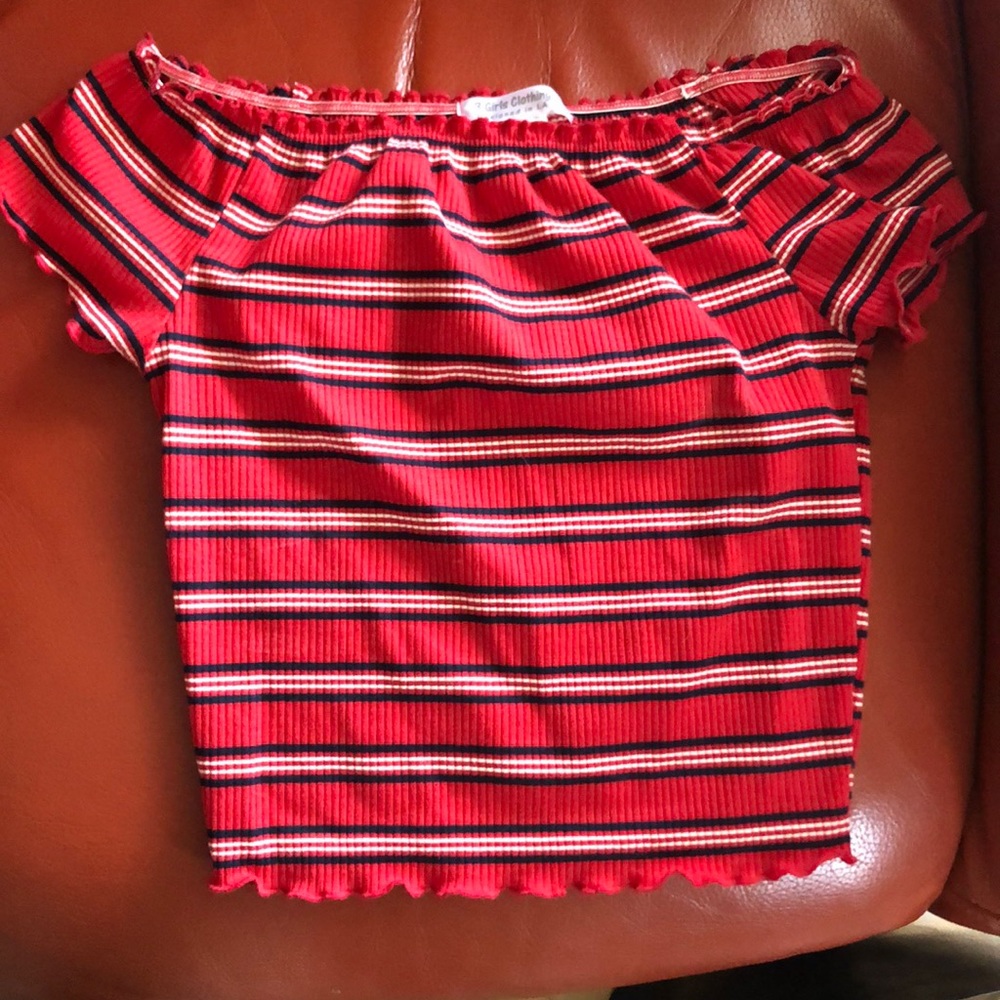 Crop ribbed top